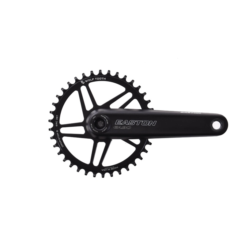 USED Easton EA90 170mm 1x CINCH Crankset w/ Wolftooth 38T Chainring Wheels MFG Angular Contact BB BSA