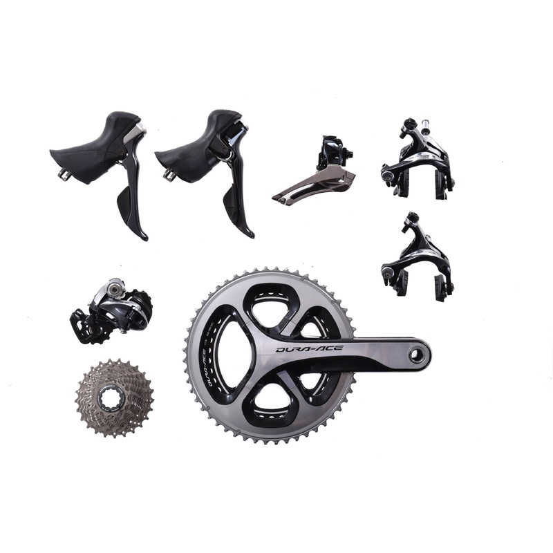 USED Shimano Dura-Ace 9000 2×11 speed Road Bike Groupset 172.5mm, 52/38t, 11-25t