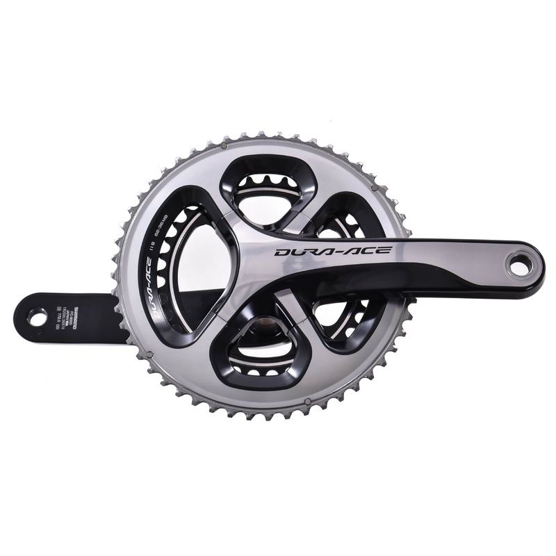 USED Shimano Dura-Ace FC-9000 2×11 Speed Road Crankset 52/36T, 172.5mm