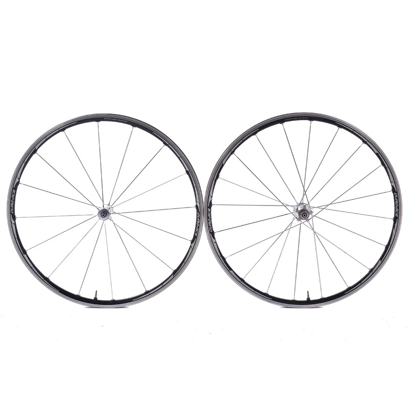 USED Shimano Dura-Ace WH-7801 700C Alloy Road Wheelset Quick Release Rim Brake Tubeless 10 Speed