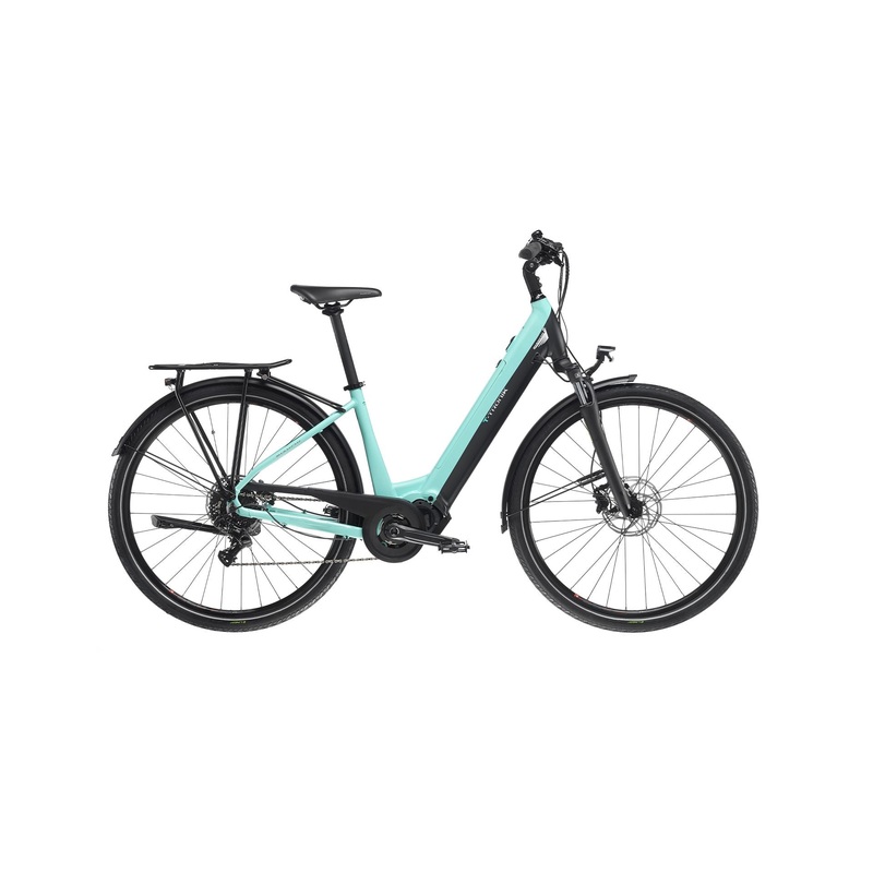 NEW Bianchi T-Tronik C-Type X7/X5 Shimano E6100 417Whr Step-Thru Electric Bike Blu Stone / Dark Graphite 43cm