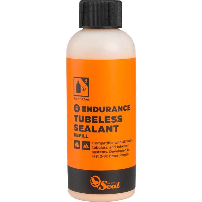 NEW Orange Seal Endurance Tubeless Tire Sealant Refill – 4oz