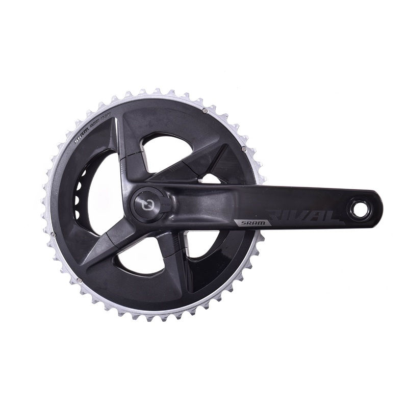 NEW TAKE OFF SRAM Rival AXS Quarq Power Meter Crankset – 2x, 12-Speed, 107 BCD, DUB, Black, D1, 172.5mm 48/35t