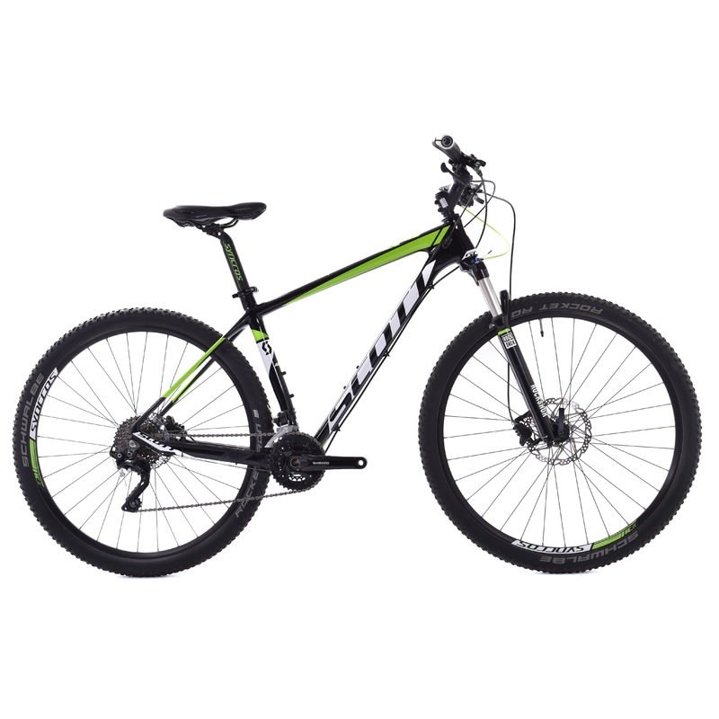 USED 2015 Scott Scale 935 Carbon 29″ Hardtail Mountain Bike Large Shimano XT 2×10 speed Black