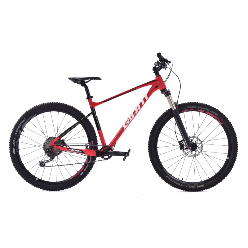 USED Giant Fathom Aluminum Hardtail Mountain Bike Large Red Black 29″