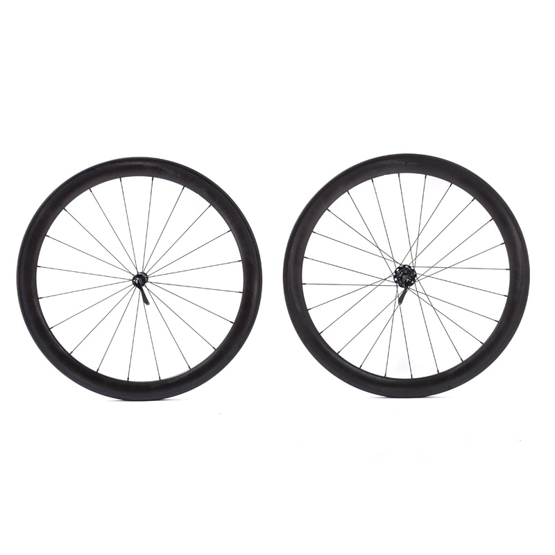 USED Mercury M5 50mm 700C Carbon Road Wheelset Quick Release Rim Brake Clincher