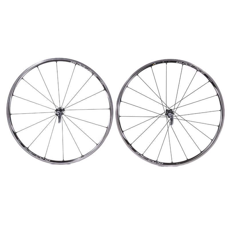 USED Shimano Dura-Ace 9000 C24 Carbon Road Wheelset WH-9000 HG11 Rim Brake Clincher