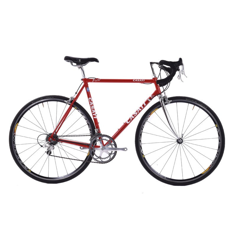 USED Vintage Casati 54cm Lugged Columbus Brain Steel Road Bike Campagnolo Red