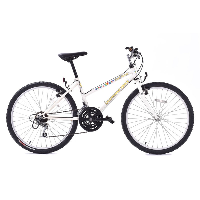 USED Vintage Diamondback Outlook 24″ Kids Bike 3×6 speed White Steel
