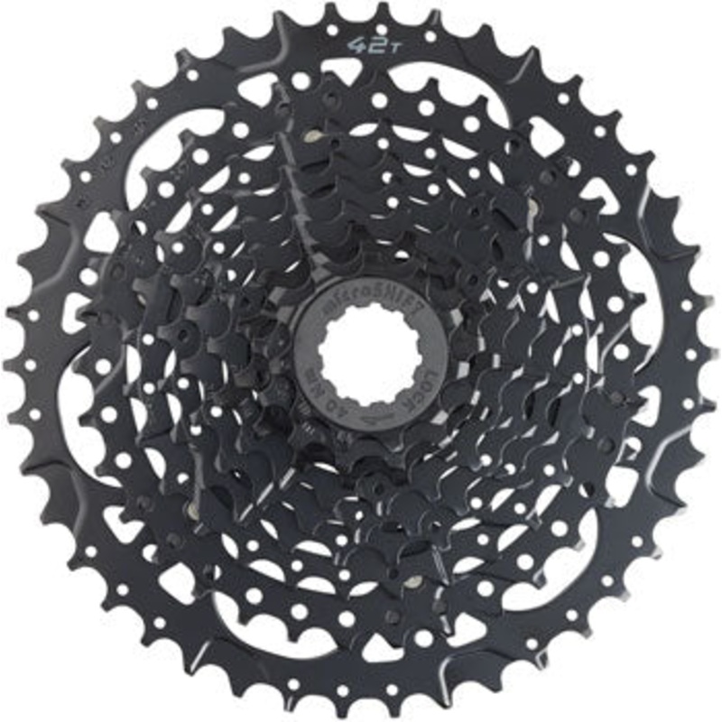 NEW microSHIFT ADVENT E-Series Cassette – 9 Speed, 11-42t, Black, ED Coated