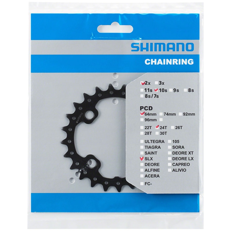 NEW Shimano FC-M675 Chainring – 24t, 10-Speed, Inner, 64 BCD, Black