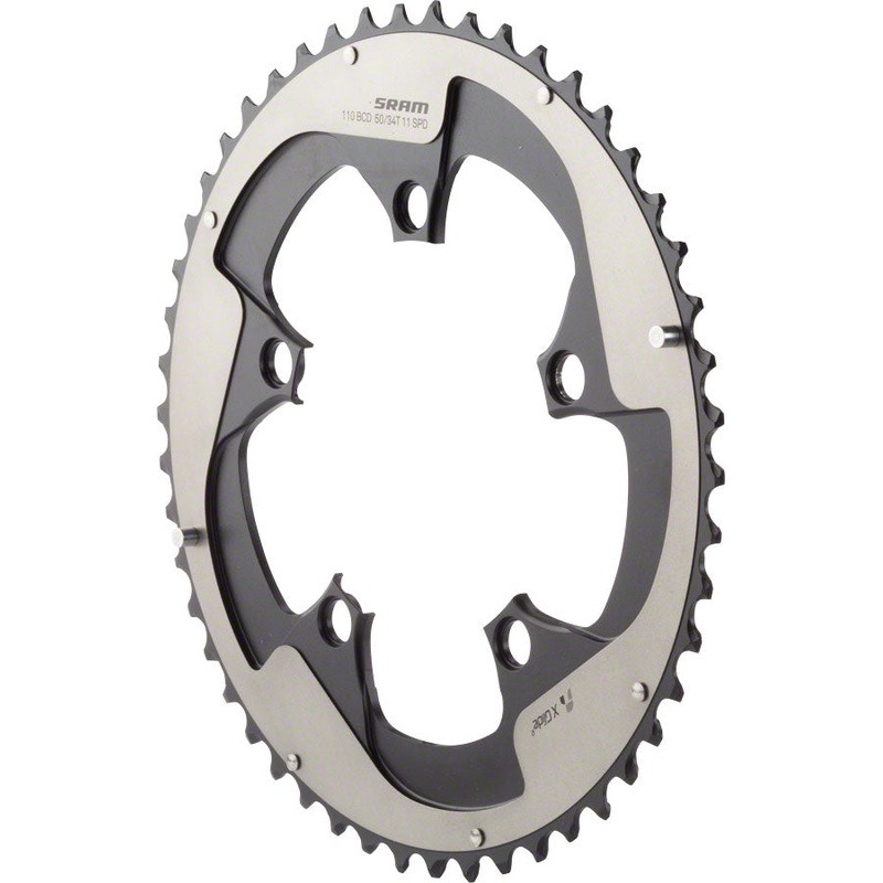 NEW SRAM Red 22 50T 110mm BCD YAW Chainring Gray for Hidden or Non-Hidden Bolt Use with 34T