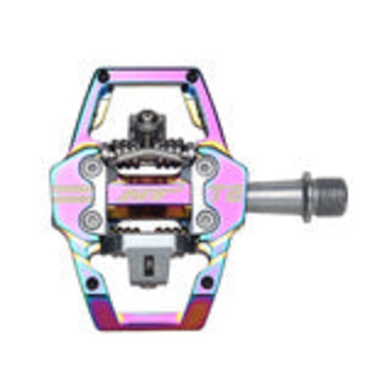 NEW  T2 Clipless Platform Pedals, CrMo – Oil Slick