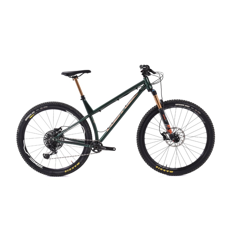 USED Kona Honzo ST Large Steel Hardtail Mountain Bike SRAM GX Eagle 1×12 speed Fox 34 Kashima 29er Green