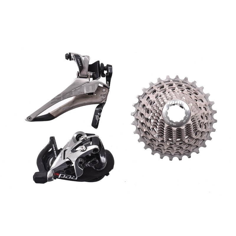 USED SRAM Red 22 Partial Road Groupset Derailleurs 11-28T X-Glide Cassette 2×11