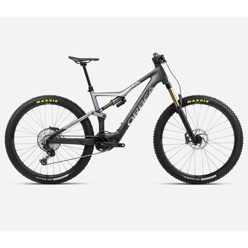 NEW 2024 Orbea Rise M10 Carbon E-Mountain Bike – 360Whr, Shimano EP801-RS S Chameleon Goblin Green (Gloss)-Black (Matt)