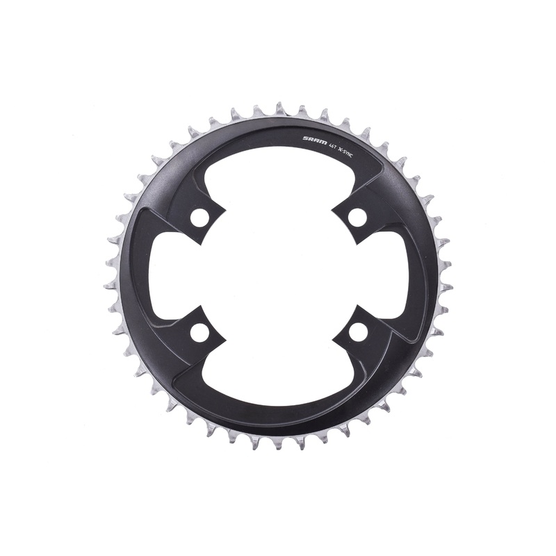 NEW (take off) SRAM AXS 46 Tooth 107mm BCD x 4-Bolt 1×12-Speed X-Sync Chainring, Blast Black