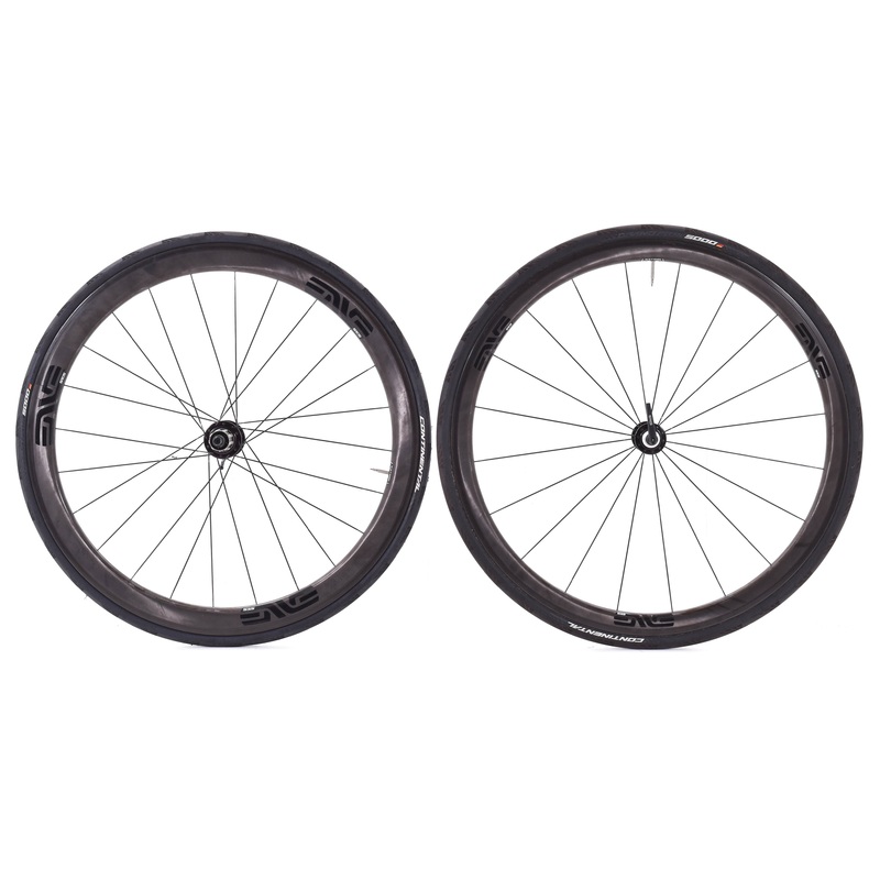 USED ENVE SES 3.4 700C Rim Brake QR Road Wheelset w/ Chris King R45 Hubs Shimano HG 11 speed