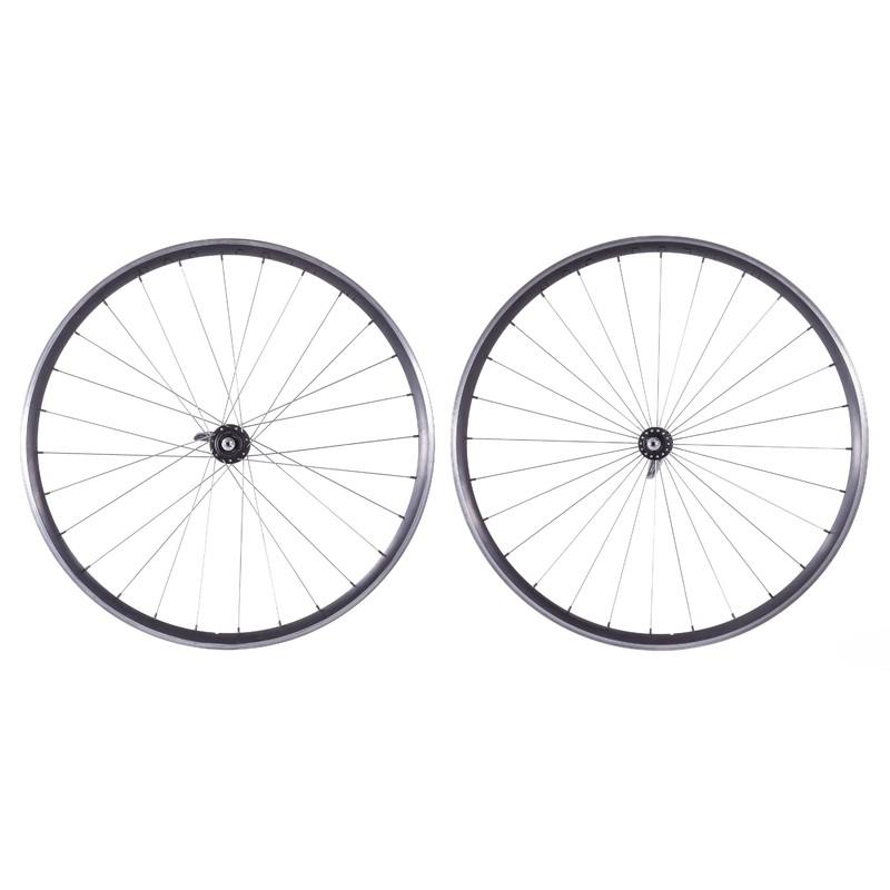 USED H Plus Son Archetype 700c Rim Brake Road Wheelset w/ Chris King R45 Hubs QR HG11