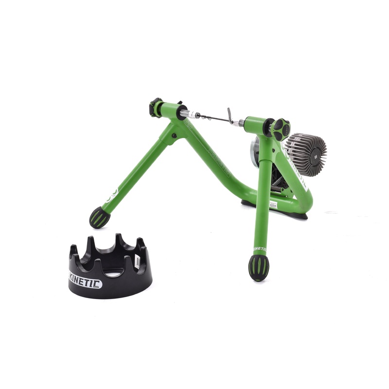 USED KInetic Road Machine Smart 2 Rear Wheel Trainer T-2710 w/ Climbing Block