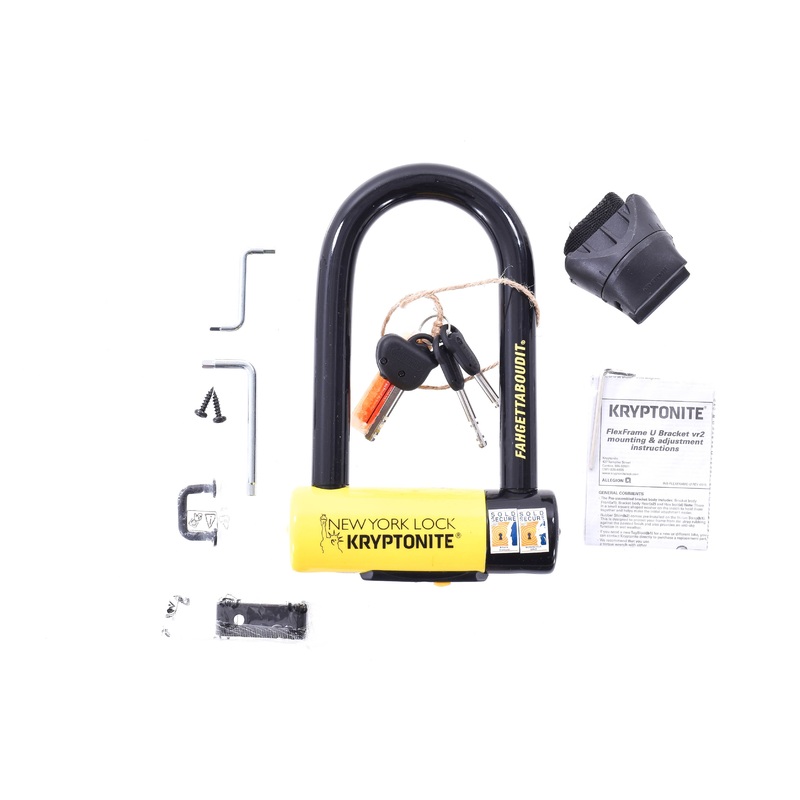 USED Kryptonite New York Fahgettaboudit Lock 3X6″, Keyed U Lock