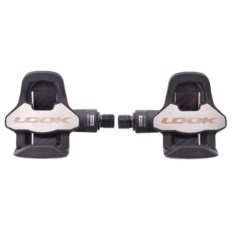 USED Look Keo Blade Titanium Carbon Pedals Road Black