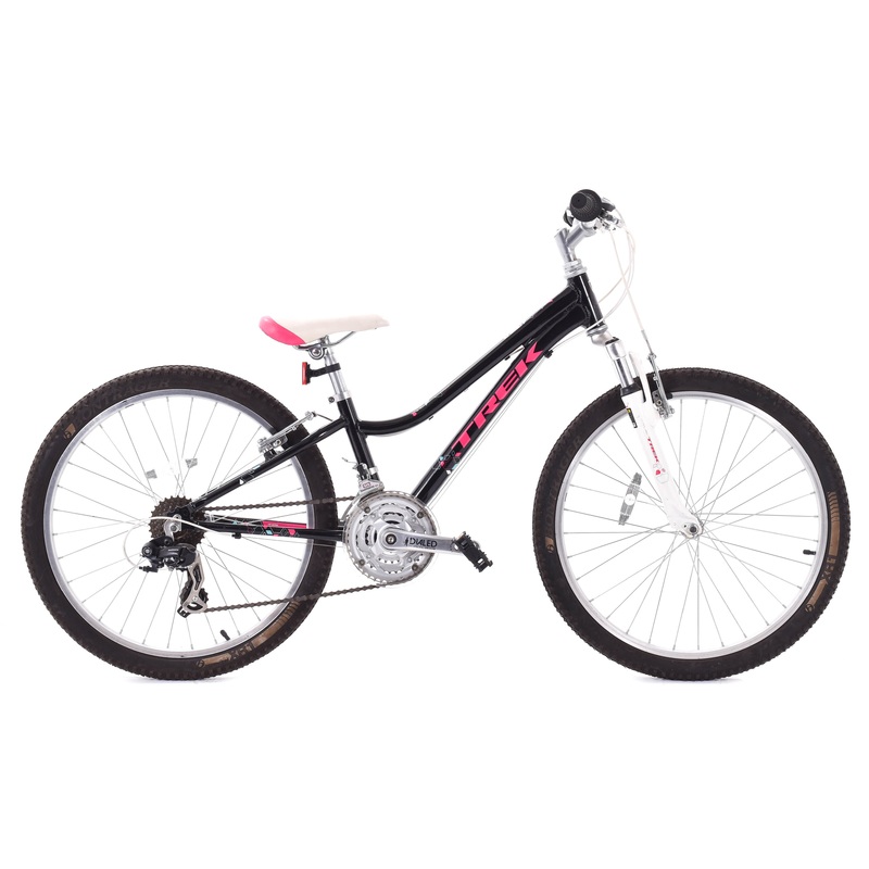 USED Trek MT220 24″ Kid’s Hardtail Mountain Bike Black 3×7 Speed