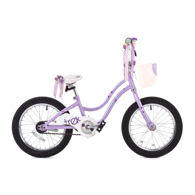 USED Trek Mystic 16″ Kids Cruiser Bike Purple Single Speed Coaster Brake