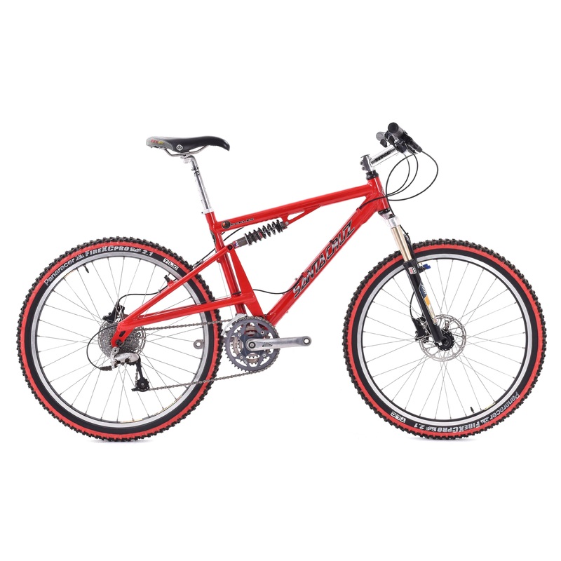 USED Vintage Santa Cruz Heckler Alloy Mountain Bike 18″ Deore XT/LX SRAM Level Full Suspension