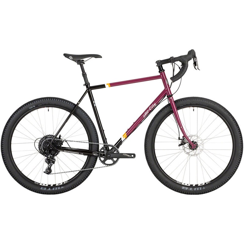 DEMO All-City Gorilla Monsoon Gravel Bike – 650b, Steel, APEX, Charred Berry, 49cm, GRADE A – LIKE NEW