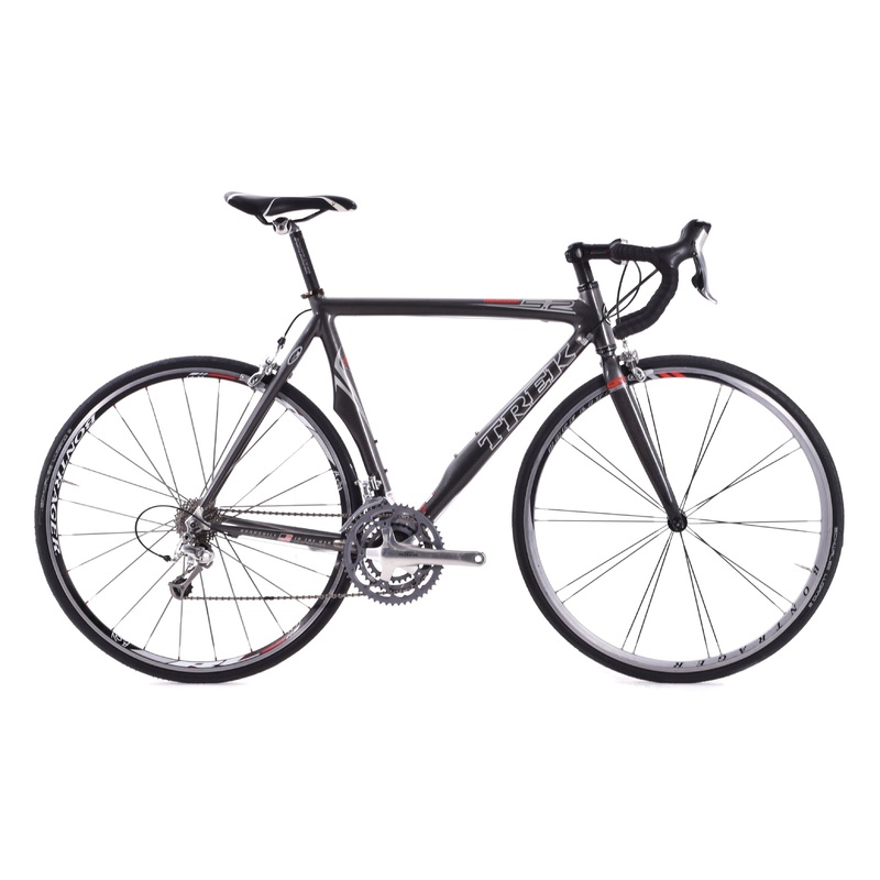USED 2006 Trek Madone 5.2 56cm Carbon Road Bike Shimano Ultegra 3×10 speed Gray