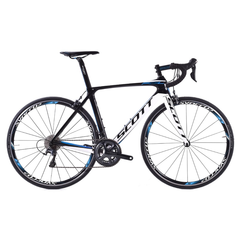 USED 2014 Scott Foil 10 54cm Carbon Road Bike Shimano Ultegra 2×11 speed Black/Blue