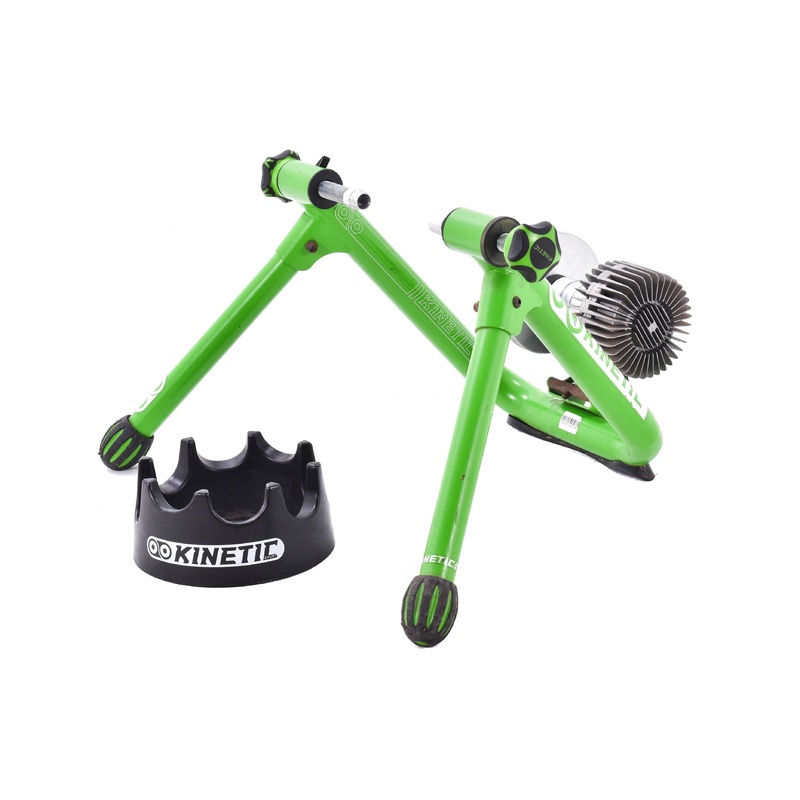 USED Kinetic Rear Wheel Cycling Trainer w/ Climbing Block