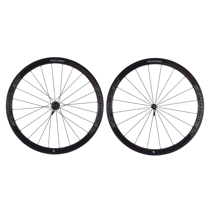 USED Reynolds Assault SLG Carbon Road Wheelset 700c Rim Brake Tubular