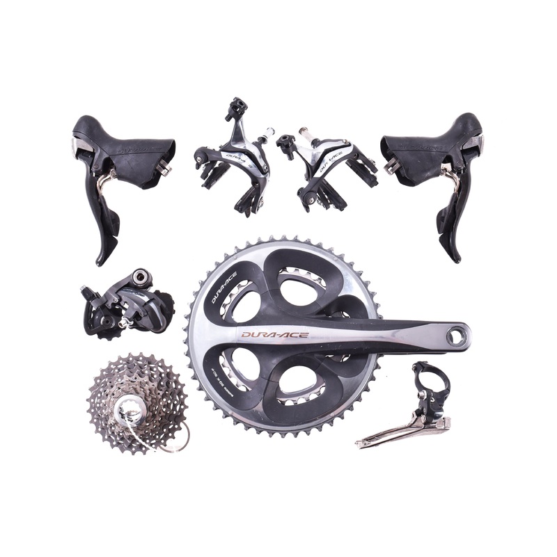 USED Shimano Dura-Ace 7900 Road Groupset 2×10 speed 50/34t 11-28t Rim Brake