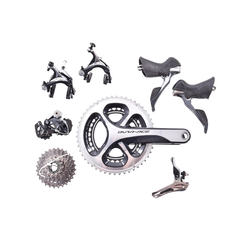 USED Shimano Dura-Ace 9000 Mechanical Rim Brake Road Groupset 2×11 175mm 50/34T crank ST, FC, BR, FD, RD, CS