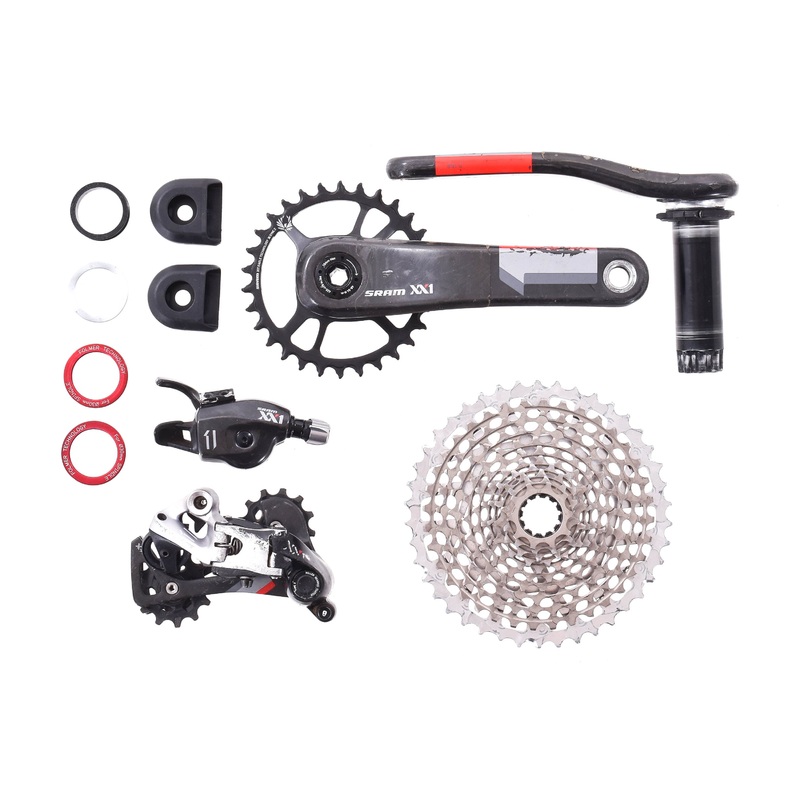 USED SRAM XX1 1×11 speed Mountain/Gravel Groupset 175mm Carbon Crank 10-42 XD Driver