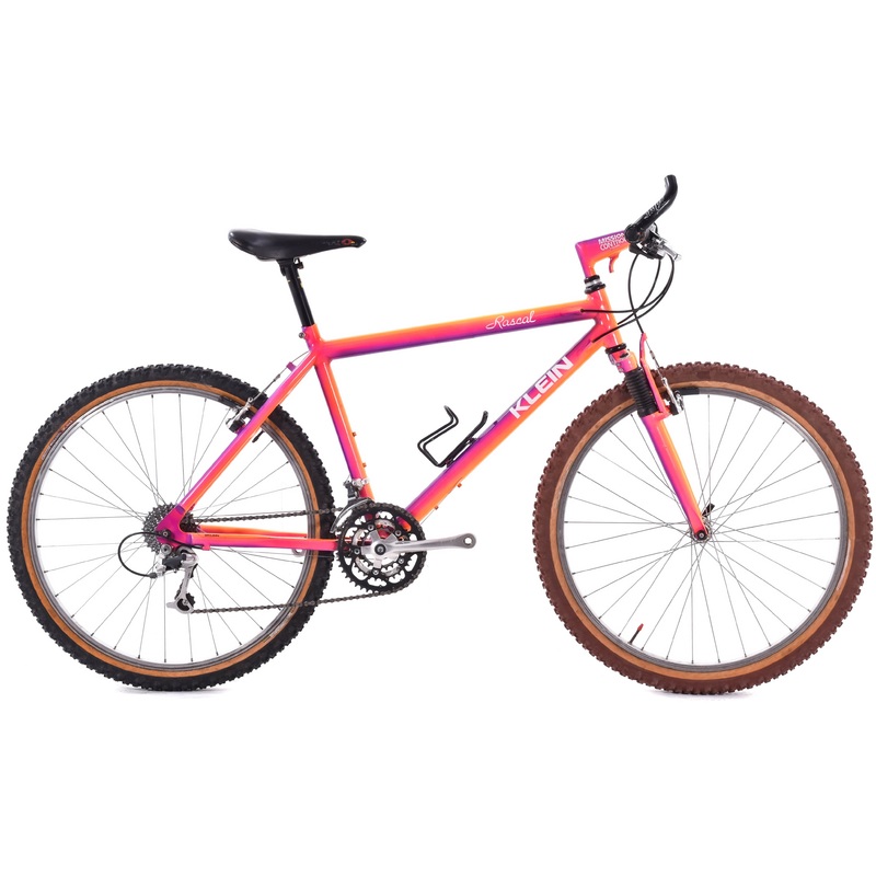 USED Vintage 1993 Klein Rascal Medium Aluminum Hardtail Mountain Bike Shimano XT 3×8 speed 26″ Orange/Purple Fade USA – AS IS