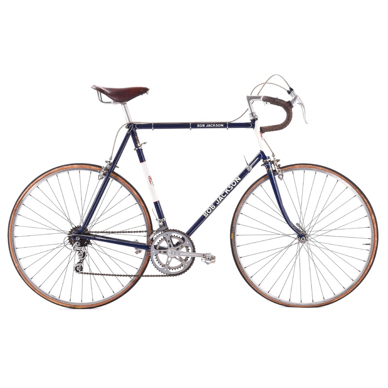 USED Vintage Bob Jackson Reynolds 531 Lugged Steel 61cm Suntour Cyclone 2×5 speed Blue AS IS