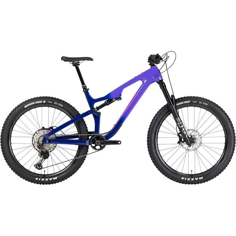 DEMO Salsa Rustler Carbon XT Mountain Bike – 27.5″, Purple Fade, Medium, GRADE TEST