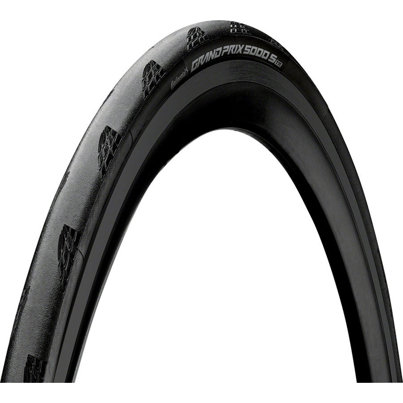 NEW Continental Grand Prix 5000 S TR Tire – 700 x 25, Tubeless, Folding, Black, BlackChili, Vectran Breaker, LazerGrip, ACT