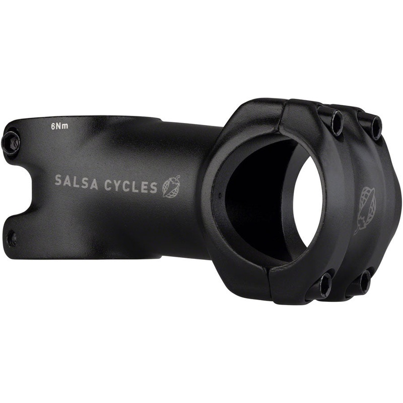 NEW Salsa Guide Stem – 60mm, 31.8 Clamp, +/-6, 1 1/8″, Aluminum, Black