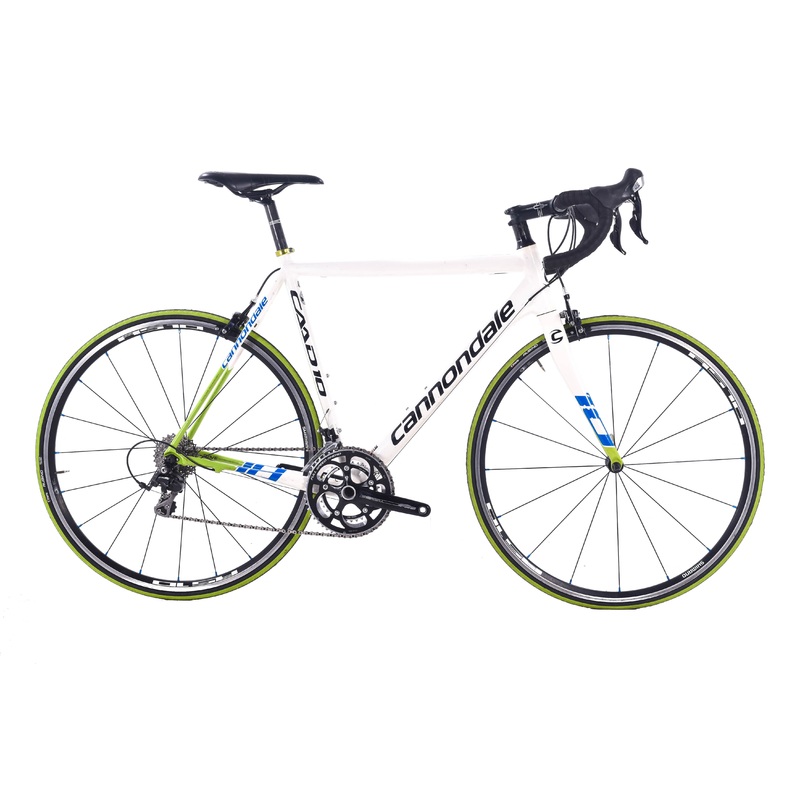 USED 2014 Cannondale CAAD10 56cm Aluminum Road Bike Shimano 105 2×10 speed White