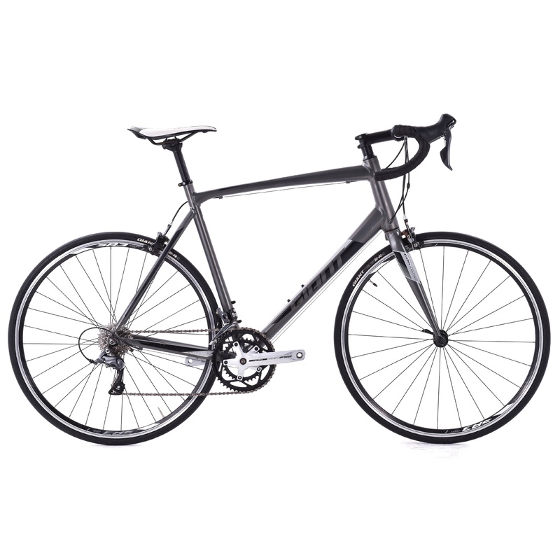 USED 2017 Giant Contend 3 XL Aluminum Road Bike Claris 2×8 speed Gray