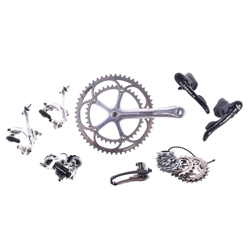 USED Campagnolo Chorus/Record 2×10 speed Road Groupset Record 172.5 53/39T Crank