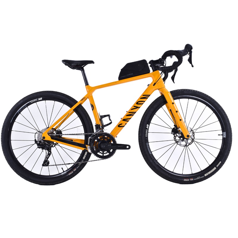 USED Canyon Grizl CF SL 6 XS Carbon Gravel Bike Shimano GRX 2×10 speed Curry Powder ENVE Bar Upgrade