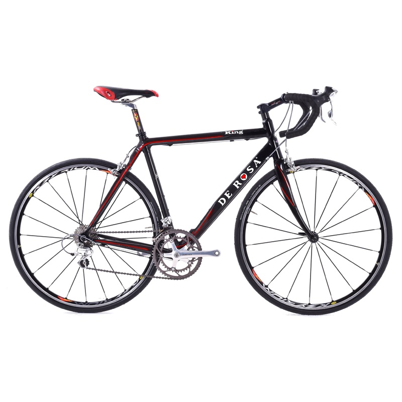 USED De Rosa King Carbon Road Bike 55cm Shimano Dura-Ace 7700 2×9 speed