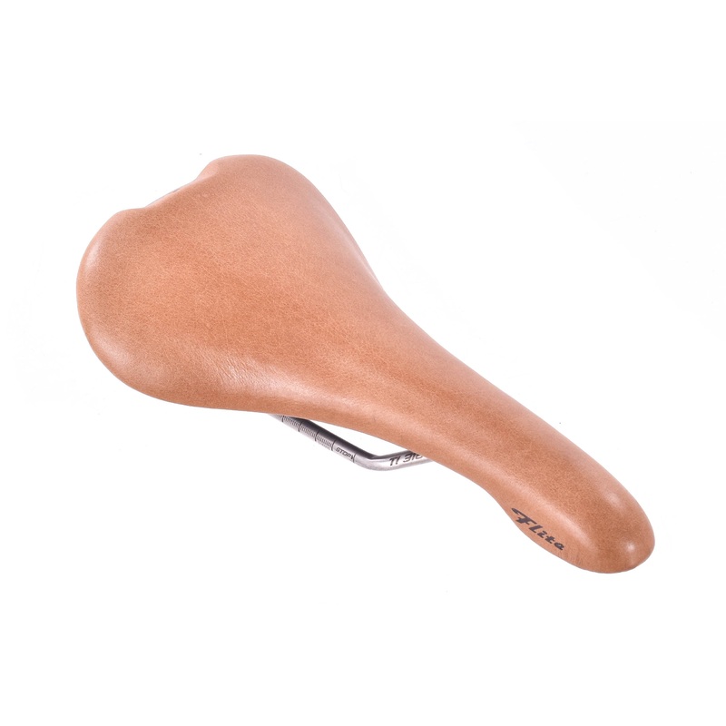 USED Selle Italia Milano Flite Racer Ti316 Brown Leather Saddle ID Match L1