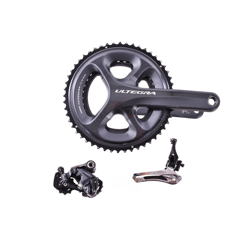 USED Shimano Ultegra 6800 Road Partial Groupset FC 170mm, 52/36T, FD, RD short cage