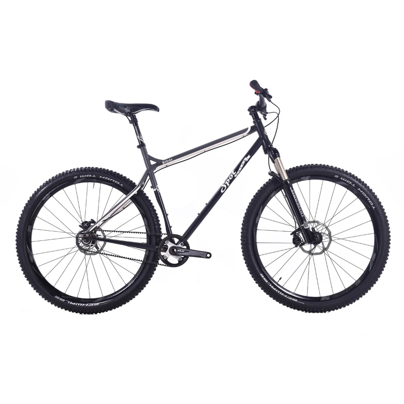 USED Spot Honey Badger XL Single Speed Belt Drive Steel Hardtail Mountain Bike 29″